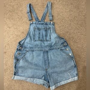 Universal Thread Light Blue Denim Overall Shorts